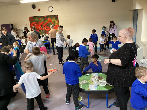 Phase One students are seen interacting with one another, under the supervision of staff, on an Immersion Afternoon.