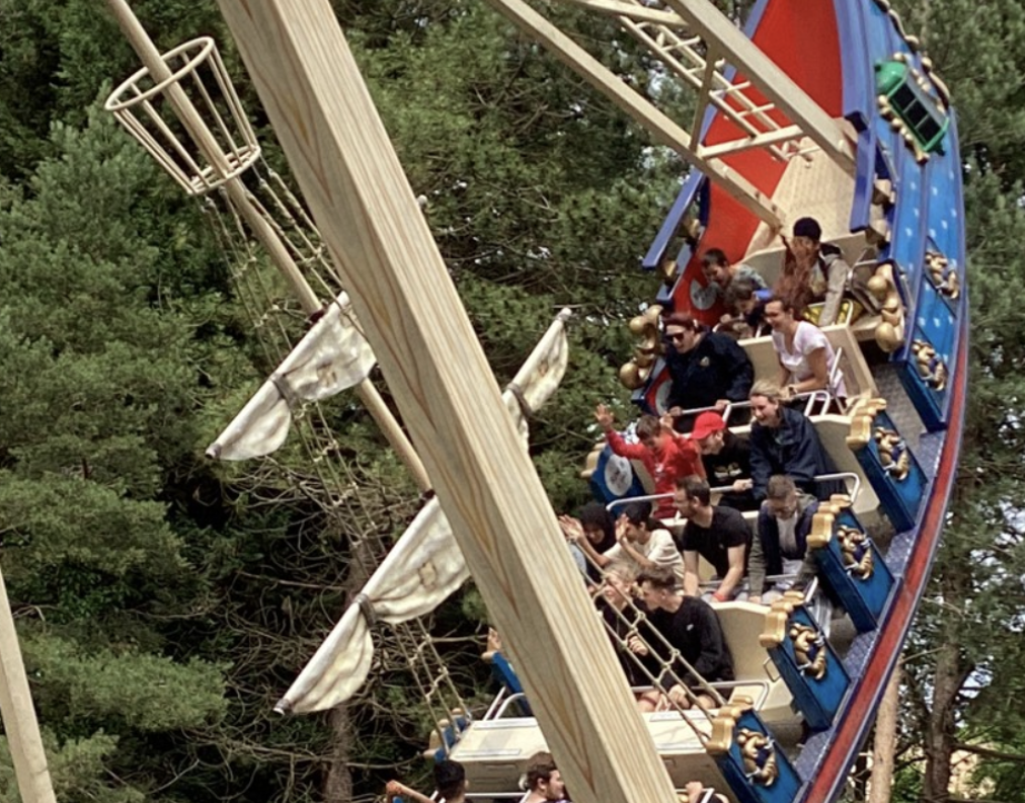 Milestone students and staff on the Blue Barnacle at Chessington World of Adventures